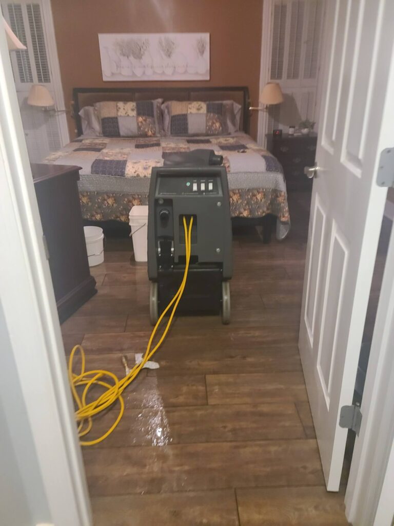 drying out a flood damaged floor